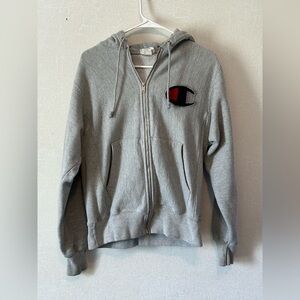 Champion | Heather Gray Reverse Weave Hoodie | Size Small